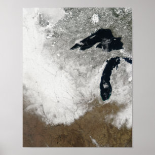 True-colour image of snow poster