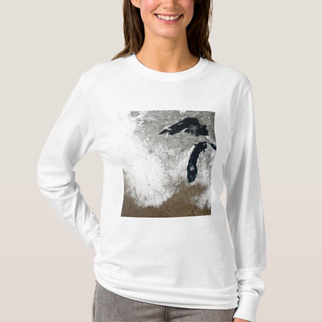 True-colour image of snow T-Shirt (Front)