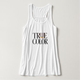 True Colours Editorial Custom Typography Design Singlet