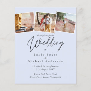 True Colours PHOTO Collage Wedding Budget Invites