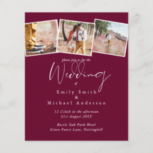 True Colours PHOTO Collage Wedding Budget Invites