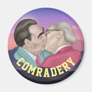True Comradery - Brezhnev kissing Honecker Magnet