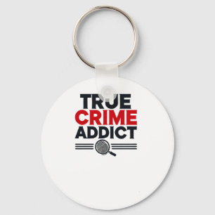 True Crime Addict Sticker Key Ring