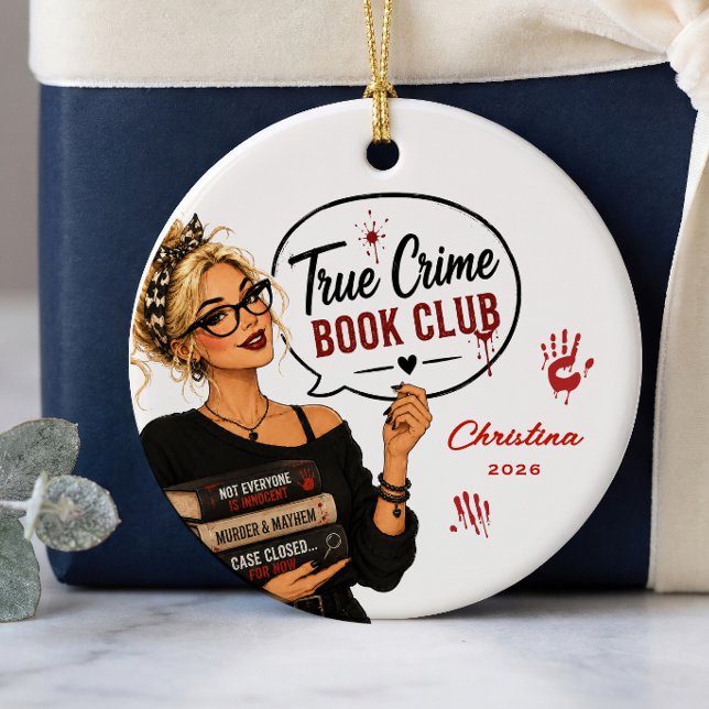 True Crime Book Club Ornament Gift (Creator Uploaded)