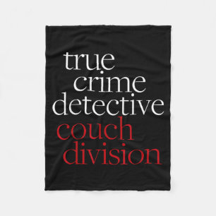 True Crime Detective Couch Di Fun Crime Fan Introv Fleece Blanket