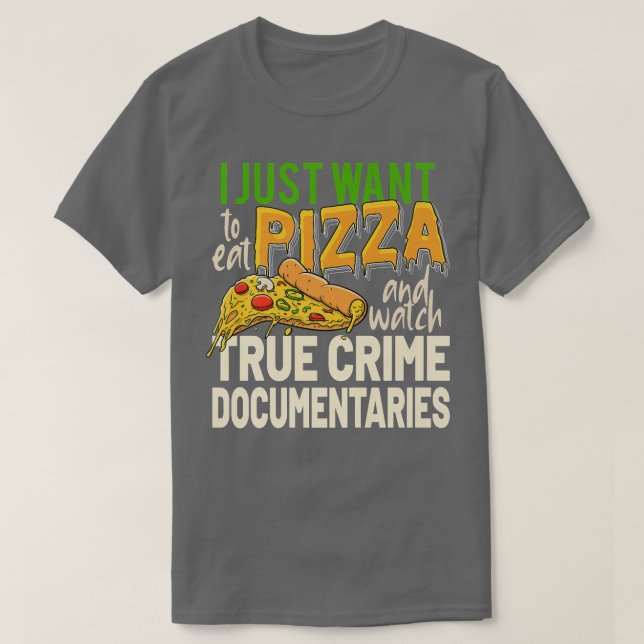 True Crime Documentaries Serial Killer Horror Movi T-Shirt (Design Front)