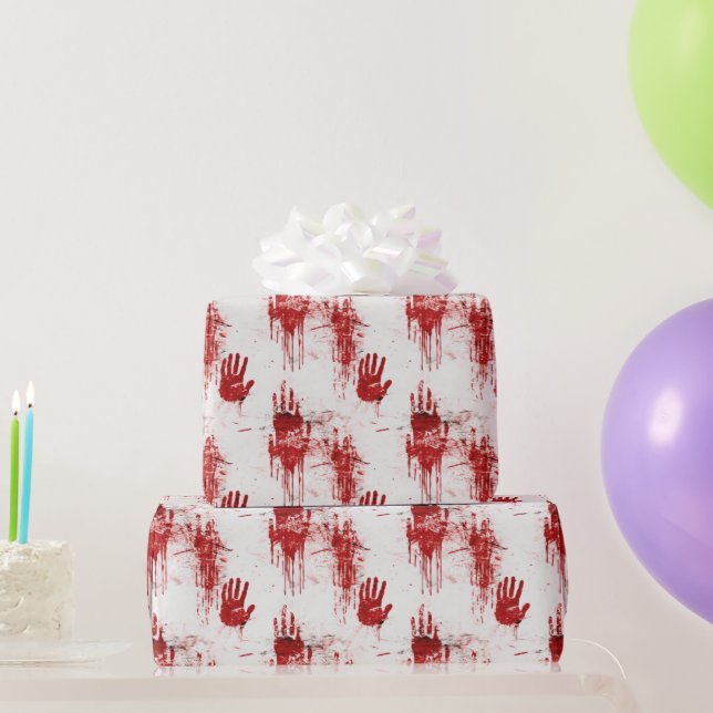 True Crime Horror Pattern Wrapping Paper (Party Gifts)