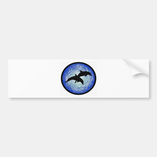 TRUE DOLPHIN DREAMS BUMPER STICKER (Front)