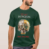 True Dungeon - Skull Con - dark green T-Shirt