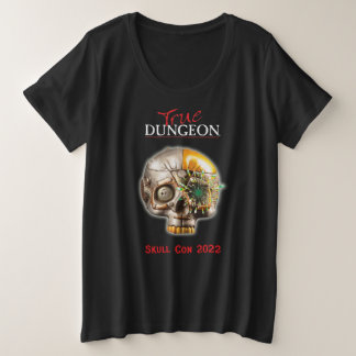 True Dungeon - Skull Con - ladies black scoop Plus Size T-Shirt