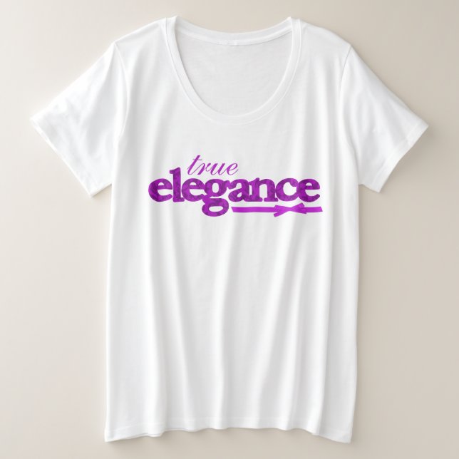 True elegance purple damask & ribbon strap top (Design Front)