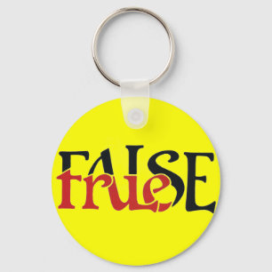 True False Key Ring