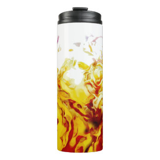 True Flames yellow black red orange fire Thermal Tumbler