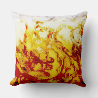 True Flames yellow red orange purple fire Cushion