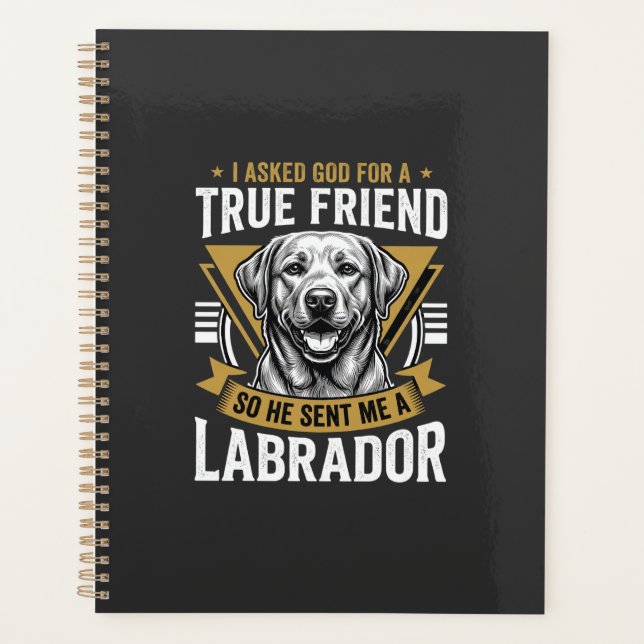 True Friend Labrador Dog Planner (Front)