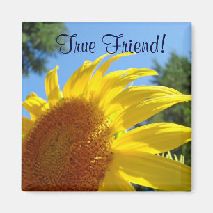 True Friend! magnet Sunflowers Friendship magnets