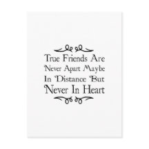 True Friends Are Never Apart