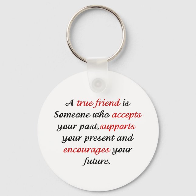 True Friends.png Key Ring (Front)