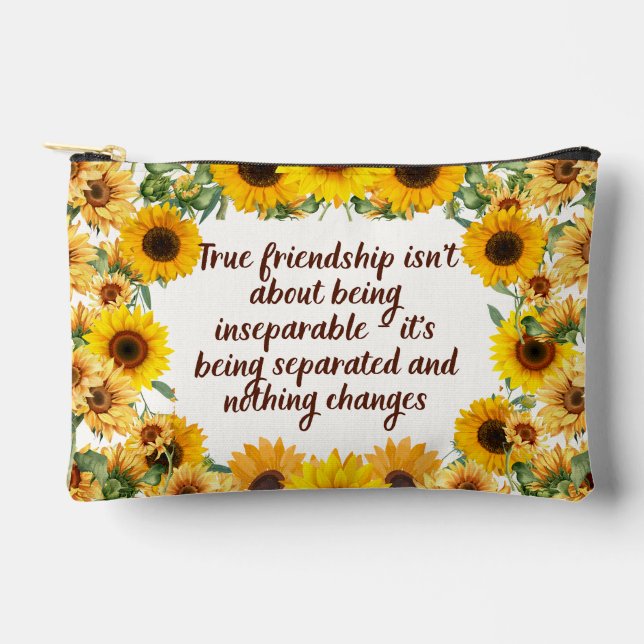 True Friendship Quote –Print Cut Sew Bag (Front)