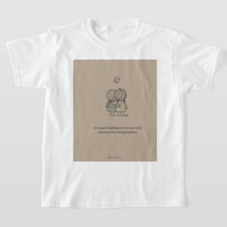 "True Friendship Quote Tee" T-Shirt