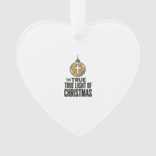 True Light of Christmas Vintage Christian Ornament