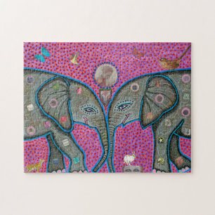 True Love African Elephants Puzzle
