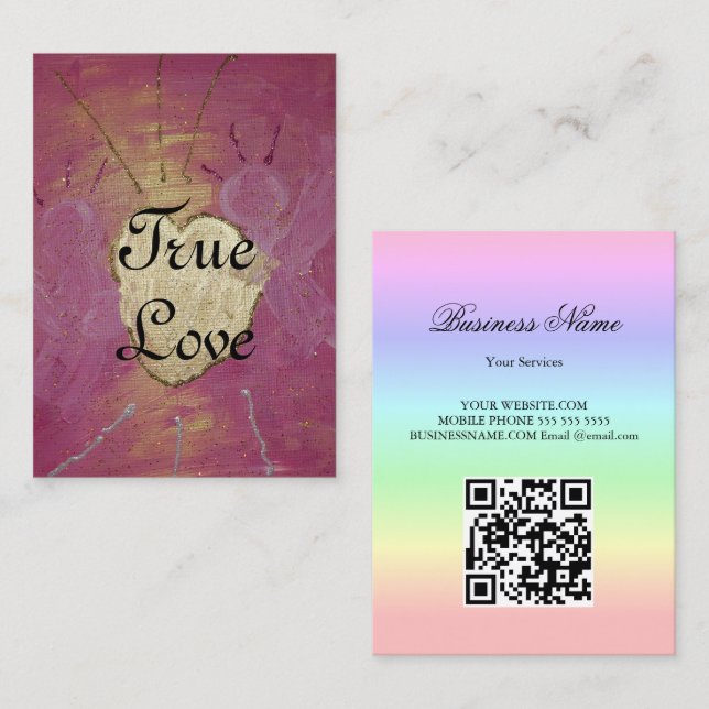 True Love Angel QR-Code Calling Card (Front/Back)