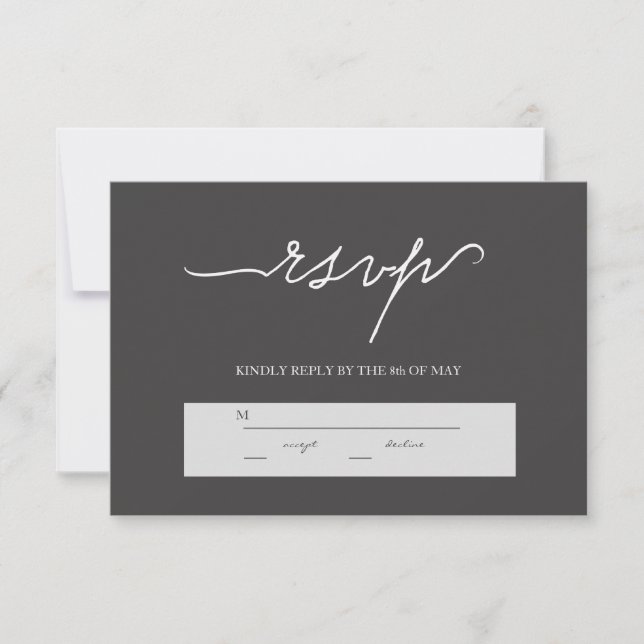 True Love Collection | rsvp Card (Front)