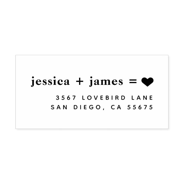 True Love Engagement and Wedding Self-inking Stamp (Design)