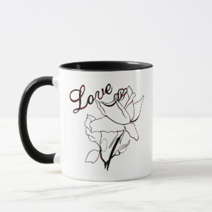 True Love Heart Roses Valentine's Day Sweetest Mug