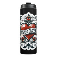 True Love Heart Tattoo Sticker Style Artistic