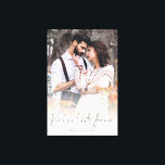 True Love Lasts Forever Couple Photo Overlay Canvas Print<br><div class="desc">True Love Lasts Forever Couple Photo Overlay. Personalise with your favourite romantic photo of you both and your names.</div>