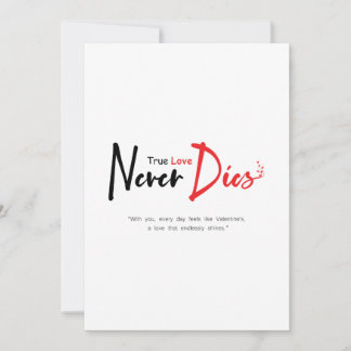 True love never dies invitation