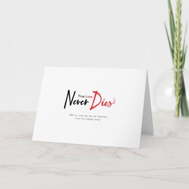 True love never dies invitation (Front)