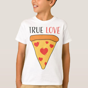 True Love Pizza Girls Boys Kids T-Shirt