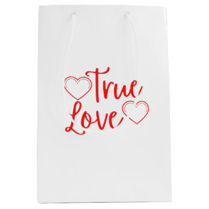 True Love Red Valentine's Medium Gift Bag