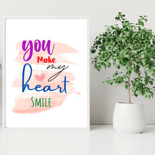 True Love Romantic Quotes Wall Art Décor