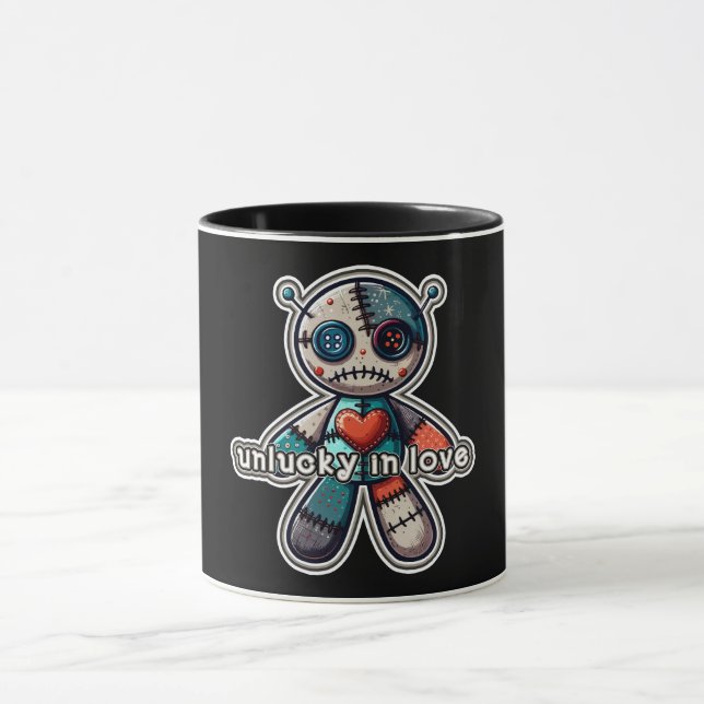 True Love Skeleton Heart Tattoo Look Mug (Center)