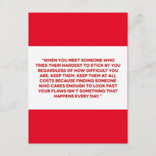 TRUE LOVE SOULMATES LOYALTY FRIENDSHIP DEFINED POSTCARD