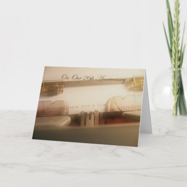 True Love Story 26th Anniversary Card (Front)