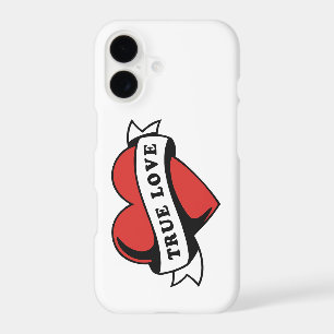 True Love Tattoo Heart Classic Romance Design