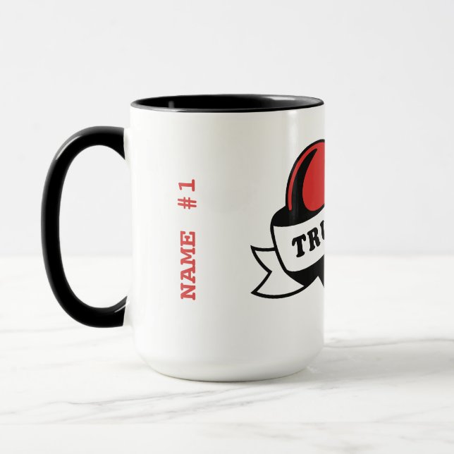 True Love Tattoo Heart | Classic Romance Design Mug (Left)