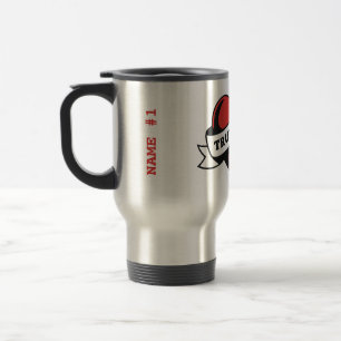True Love Tattoo Heart   Classic Romance Design Travel Mug