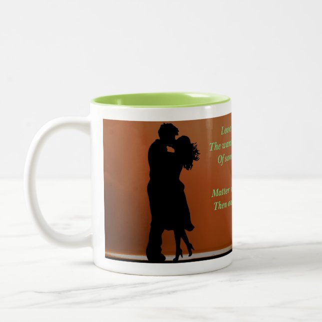 True Love Two-Tone Coffee Mug (Left)