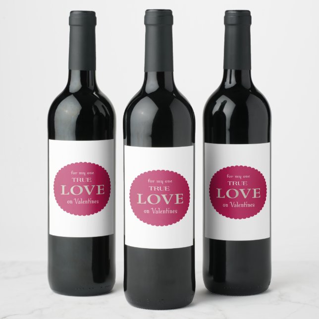 True Love Wine Bottle Label (Bottles)