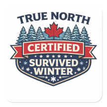 True North Certified — Survived Winter Sticker