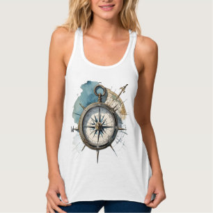 True North Guided by Direction Compass of the Soul Singlet