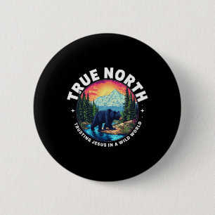 True North Trusting Jesus In A Wild World Vbs 2025 6 Cm Round Badge