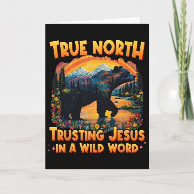 True-north Trusting Jesus In A Wild World Vbs 2025 Card (Front)