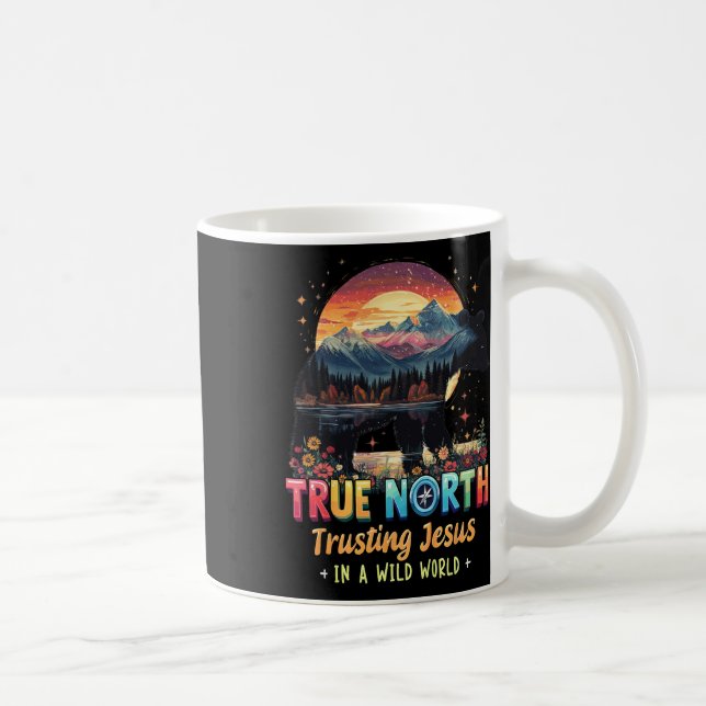True North Trusting Jesus In A Wild World Vbs 2025 Coffee Mug (Right)